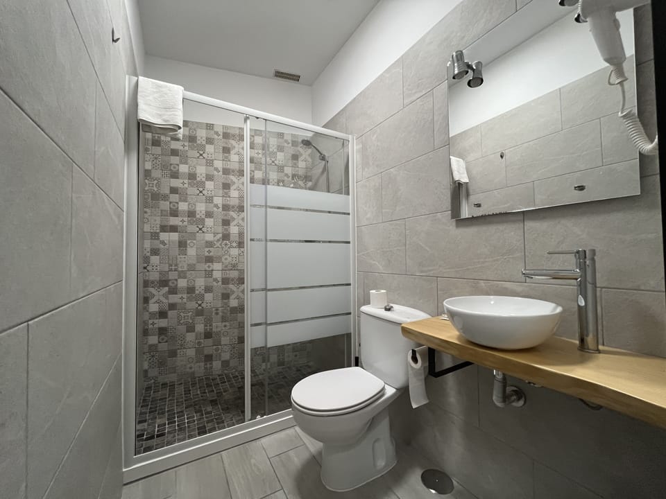 Single Room | Bathroom | Shower, hair dryer, towels