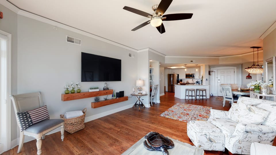 Living Room with HDTV
