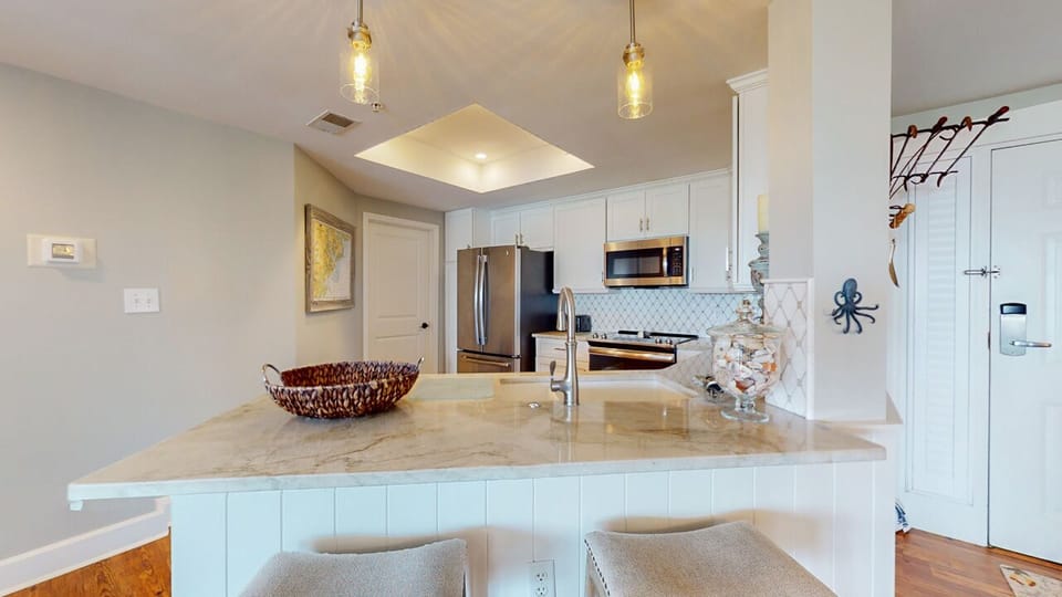 Kitchen with Stone Countertops