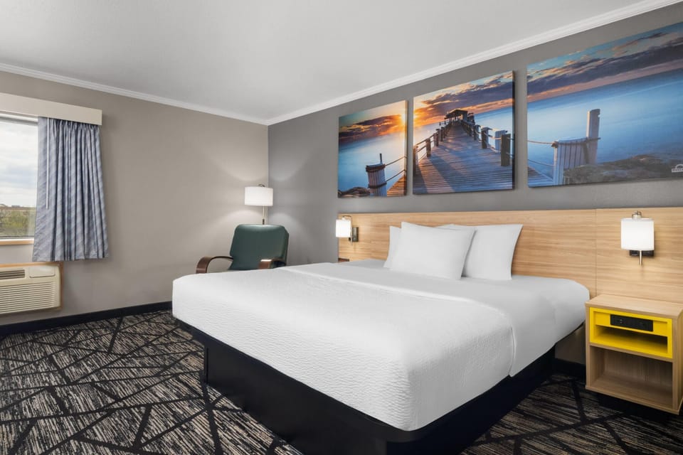 Deluxe Room, 1 King Bed, Non Smoking | Hypo-allergenic bedding available, pillowtop beds, desk