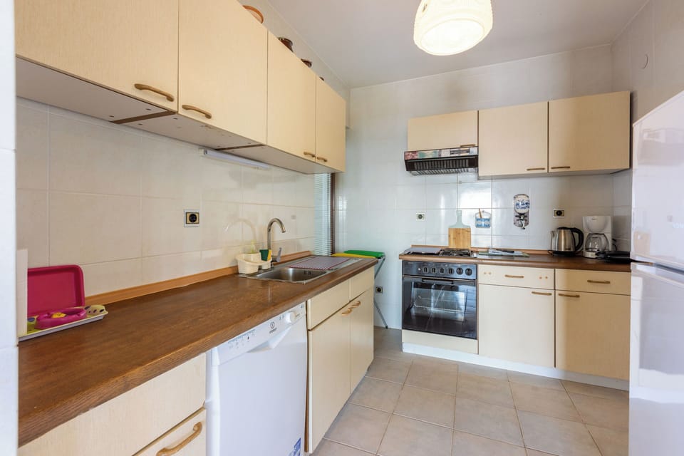 Apartment (A1) | Private kitchen | Fridge, microwave, oven, stovetop