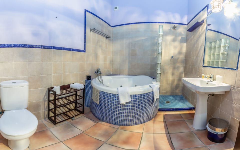Deluxe Studio Suite | Bathroom | Free toiletries, hair dryer, towels