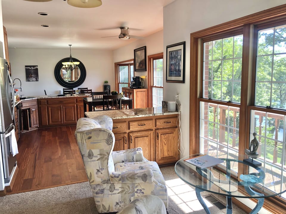 Spectacular View of the lake from all of these windows!