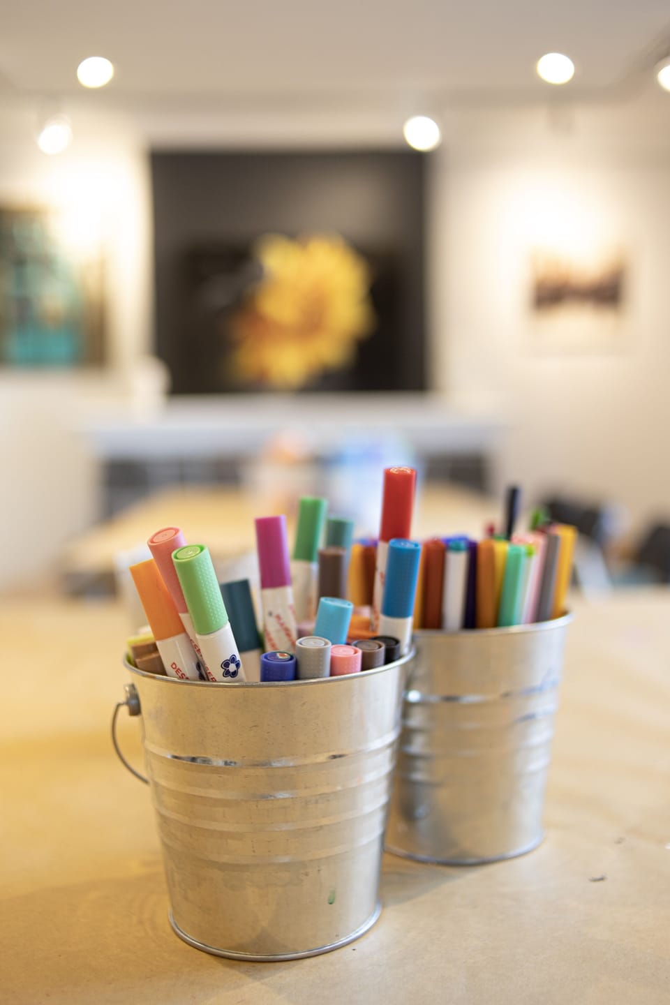 The Art Studio above the suite - Guests receive a complimentary class. 