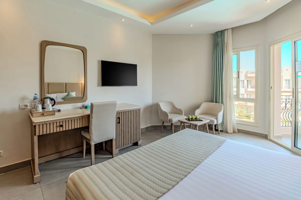 Free minibar items, in-room safe, individually decorated