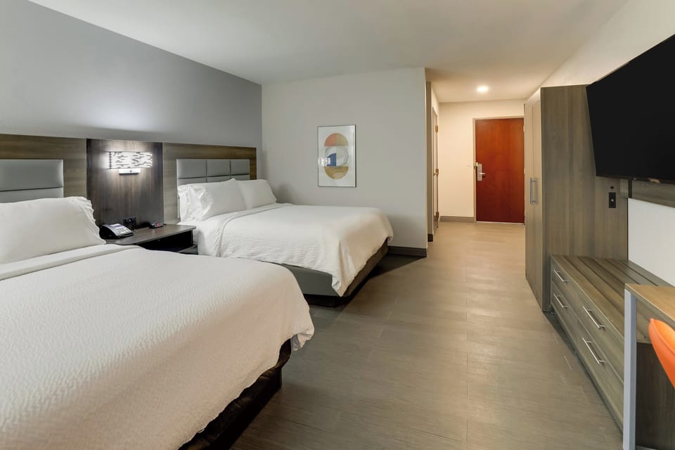 Standard Room, 2 Queen Beds, Accessible (Communications, Accessible Tub) | In-room safe, desk, laptop workspace, iron/ironing board