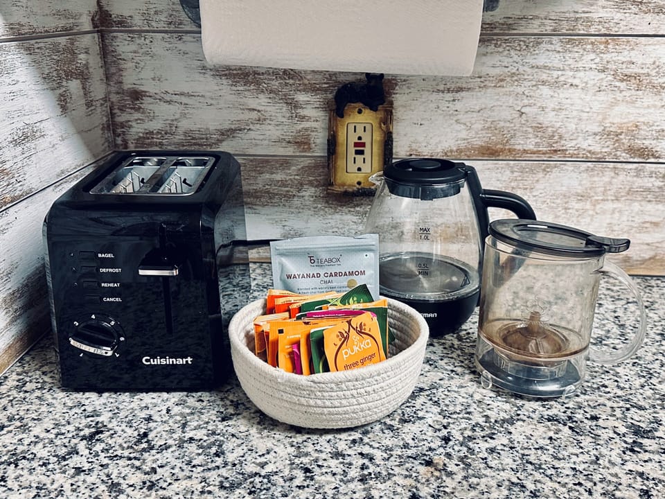 Like tea? Tea kettle & tea infuser! Use the milk frother for a Chai tea Latte!