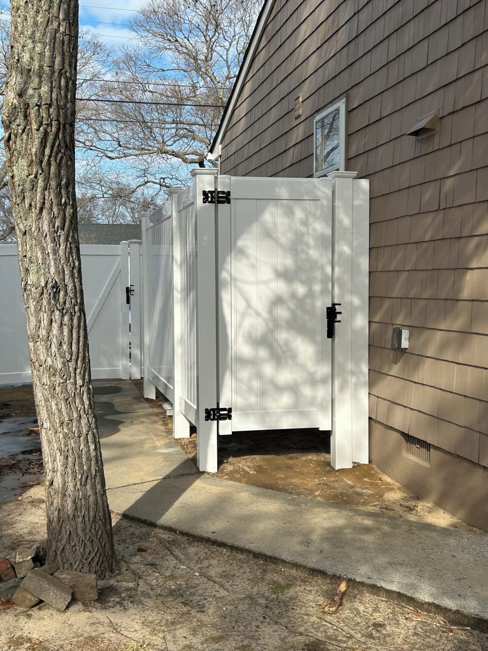 Very large enclosed outdoor shower