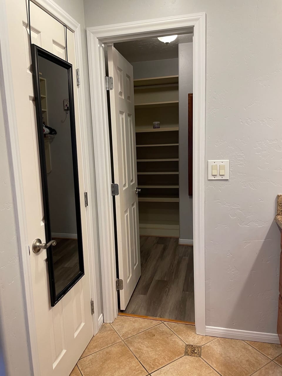 Master walk in closet