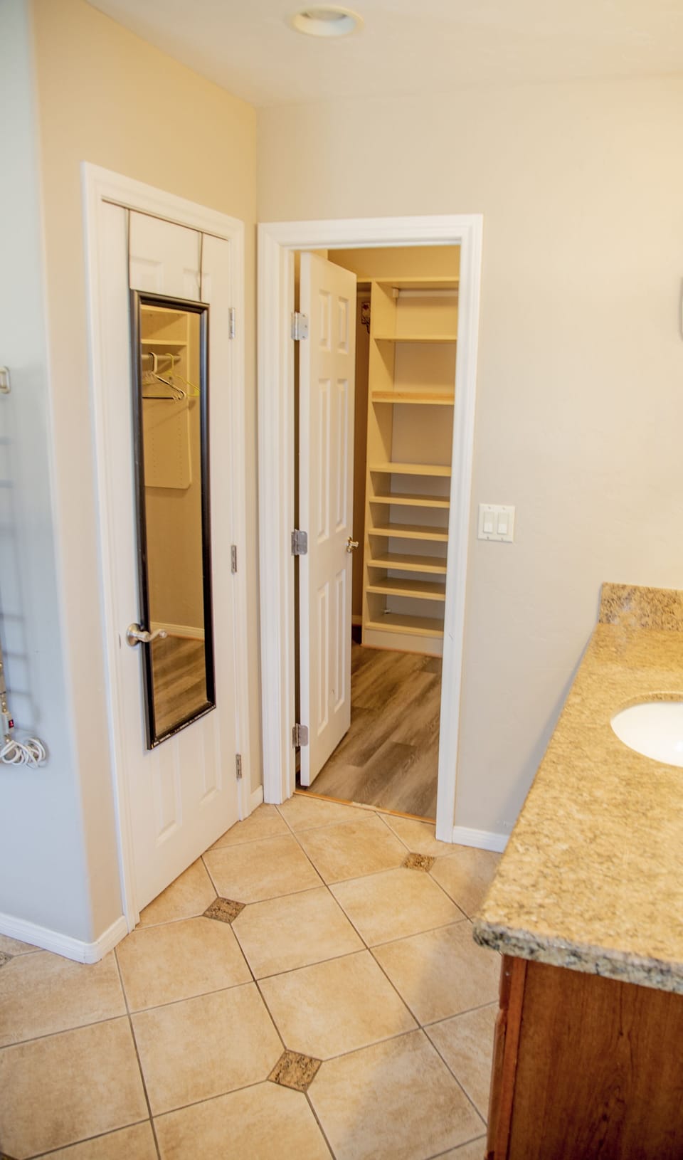 Master walk in closet