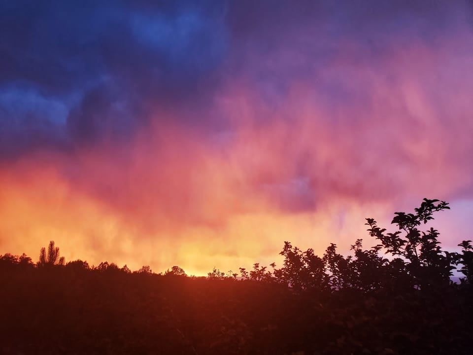 Sunset from our deck