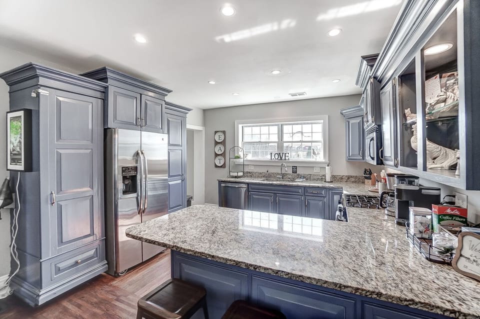 Kitchen from island
