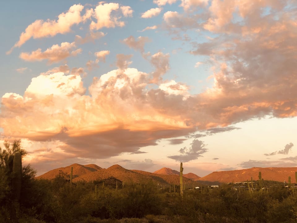 This is your view at sunset. Come visit Freda’s Casita.  Nature awaits!