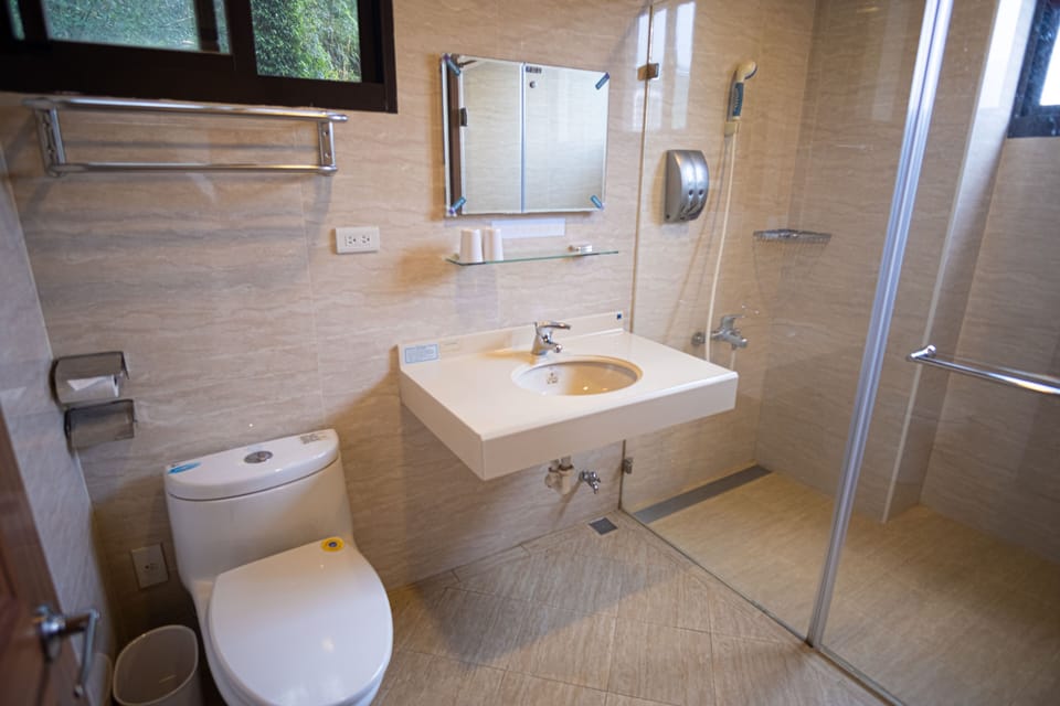 Double Room | Bathroom | Shower, free toiletries, hair dryer, slippers