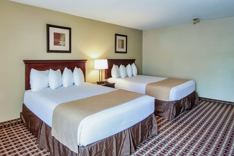 Room, 2 Queen Beds, Accessible, Non Smoking | Desk, blackout drapes, iron/ironing board, WiFi (free)