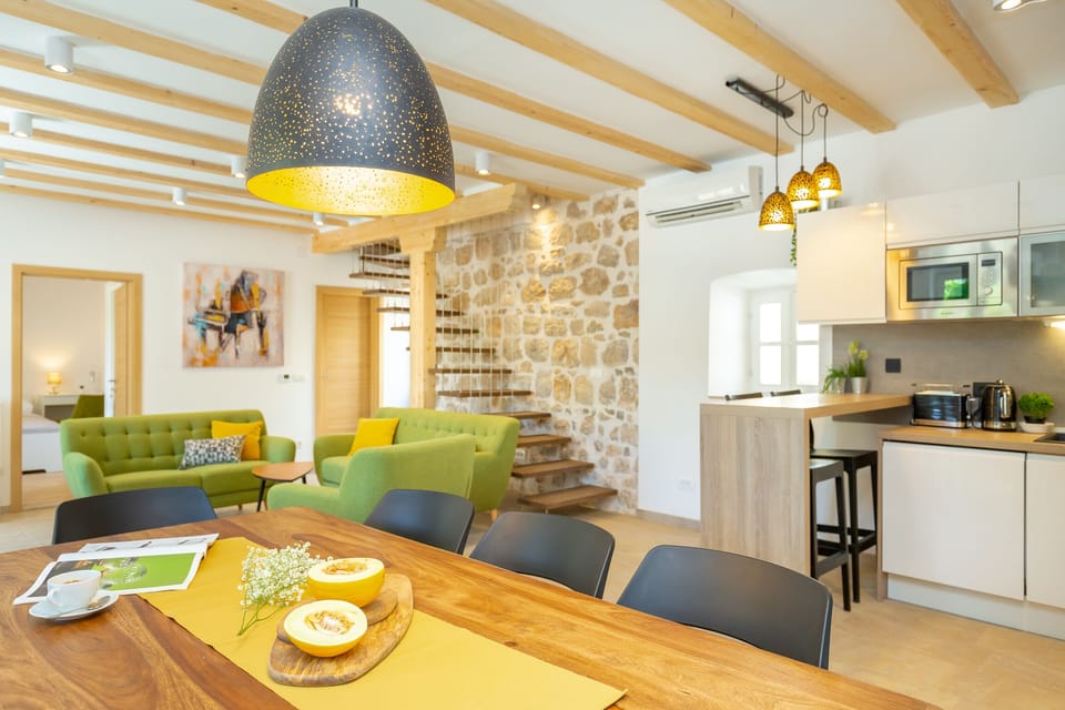 Villa (4 Bedrooms) | Private kitchen | Fridge, microwave, oven, stovetop