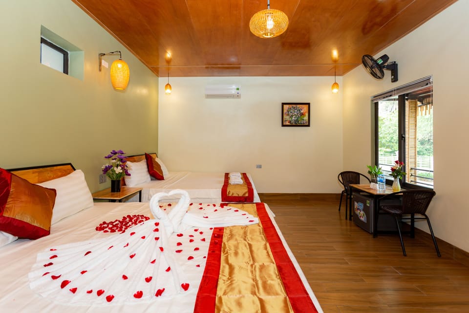 Premium bedding, memory foam beds, minibar, in-room safe