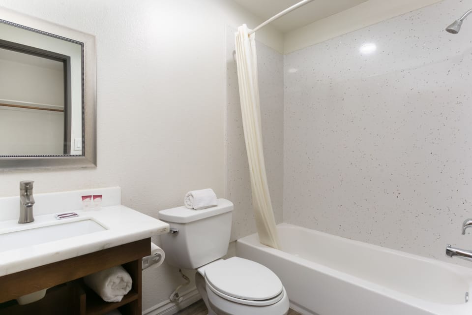 Free toiletries, hair dryer, towels, soap