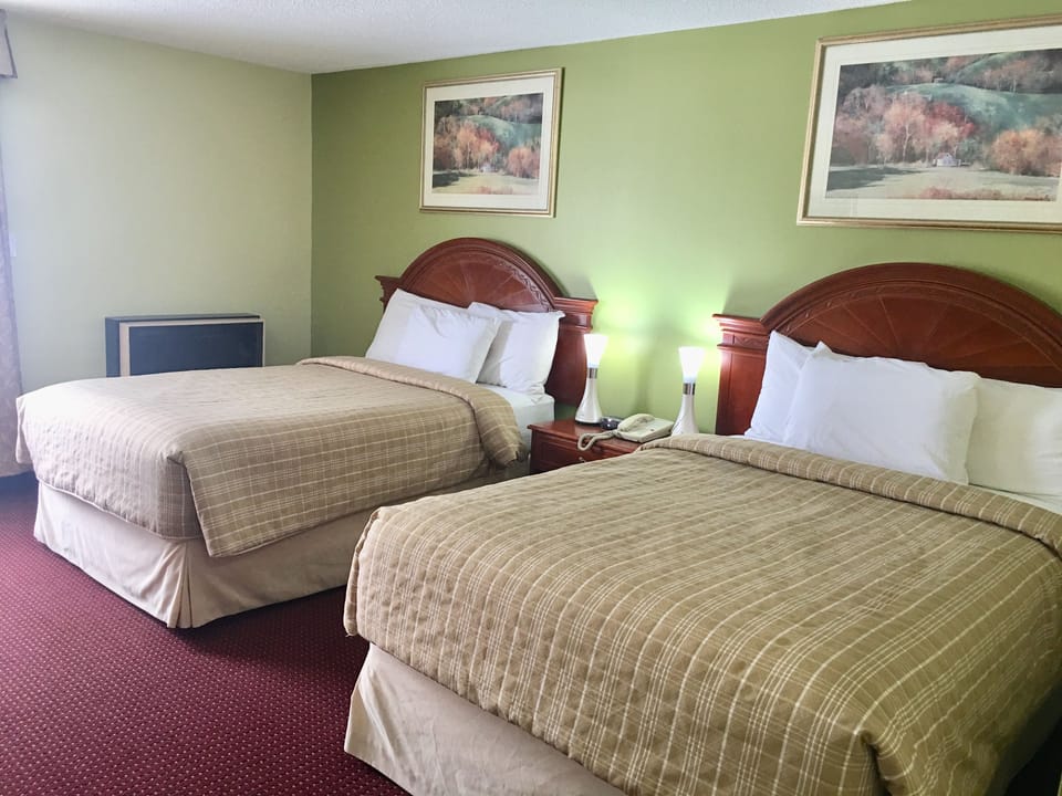 Double Room, 2 Double Beds | Select Comfort beds, desk, blackout drapes, soundproofing