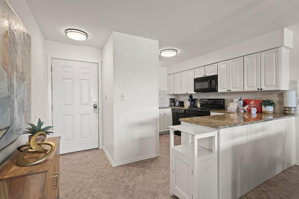 Kitchen and entry
