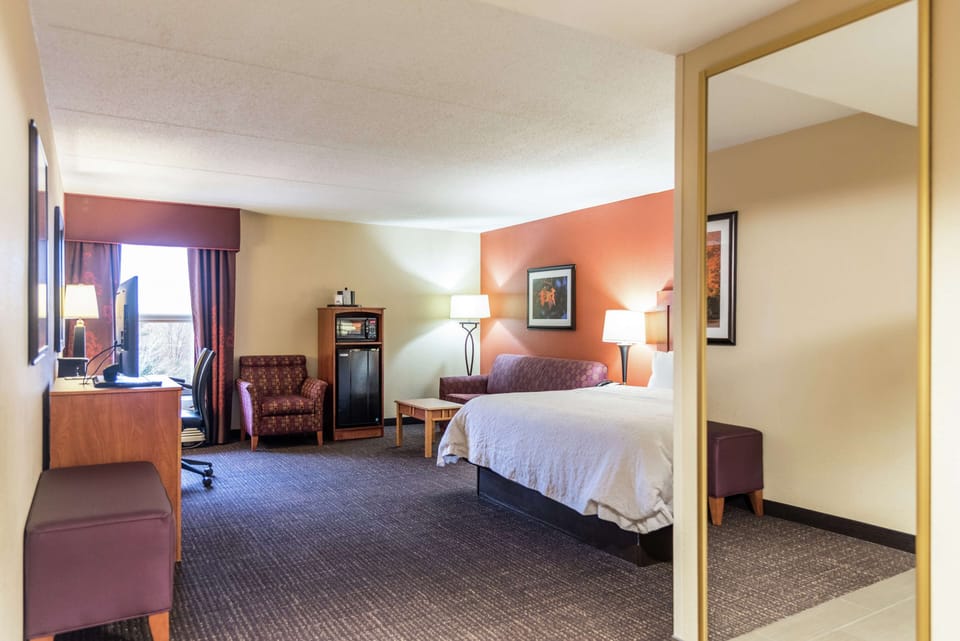 Studio, One King Bed, Non-Smoking | Desk, iron/ironing board, free cribs/infant beds, free WiFi