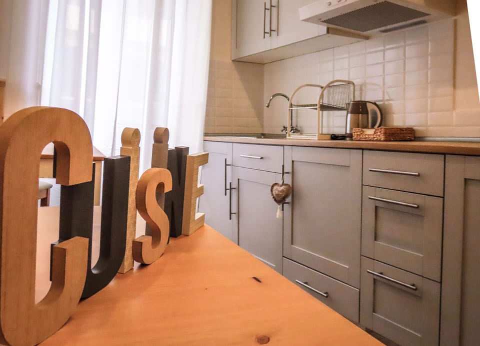 Shared fridge, microwave, coffee/tea maker, electric kettle