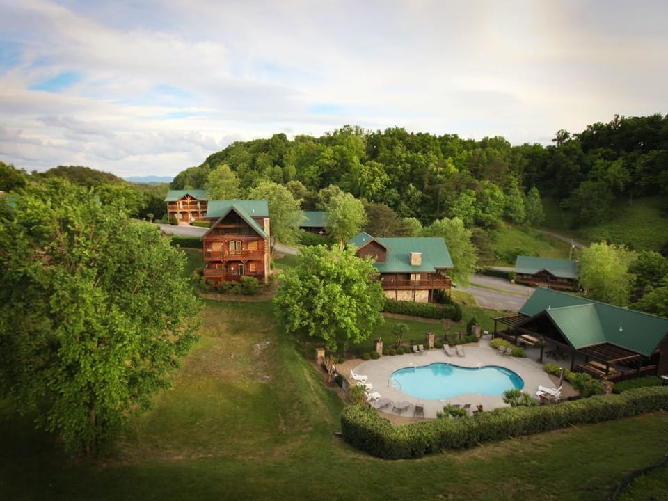 Pool from back Deck