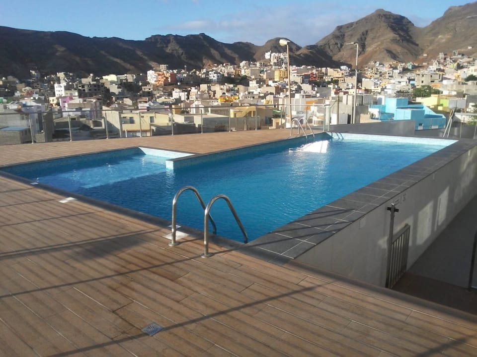 Swimming pool. We provide the towels you enjoy the sunshine