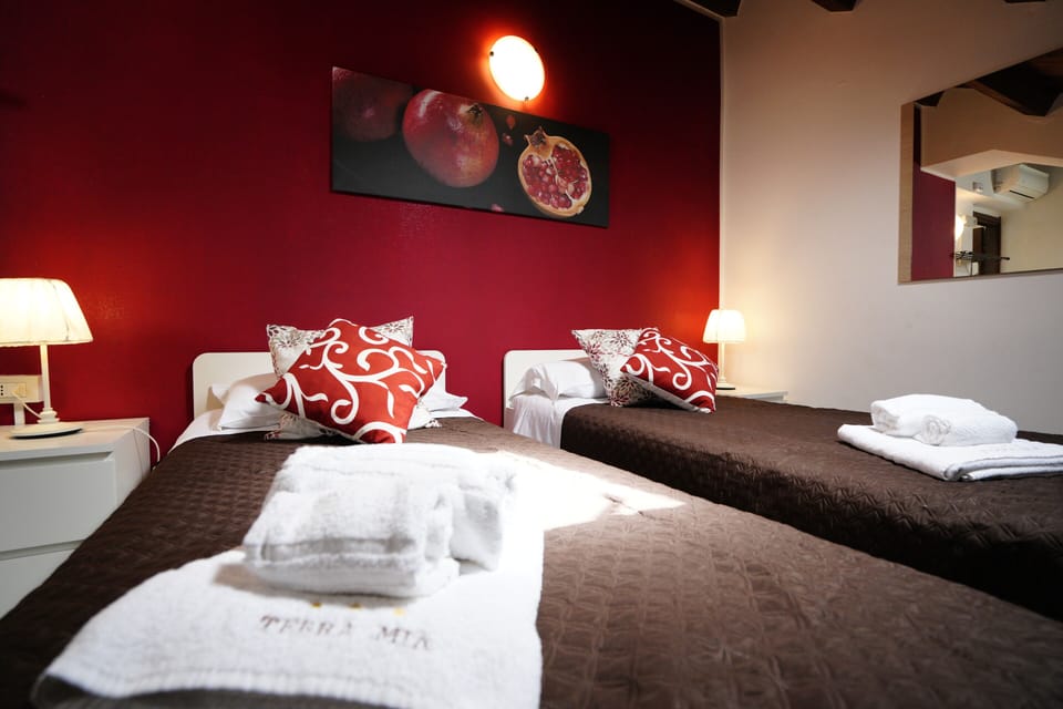 Basic Double or Twin Room(Melograno) | Premium bedding, down comforters, in-room safe, desk