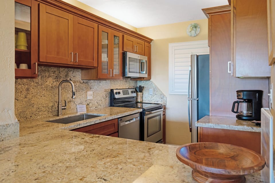 Well appointed kitchen.