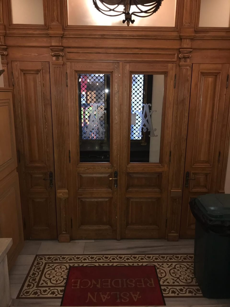 Interior entrance