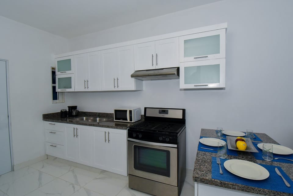 Kitchen with modern cabinets