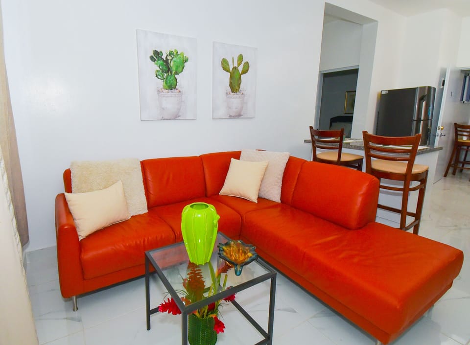 Living room with furniture
