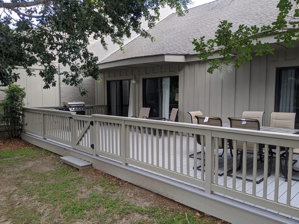 Private Back Deck at 630 Queens Grant