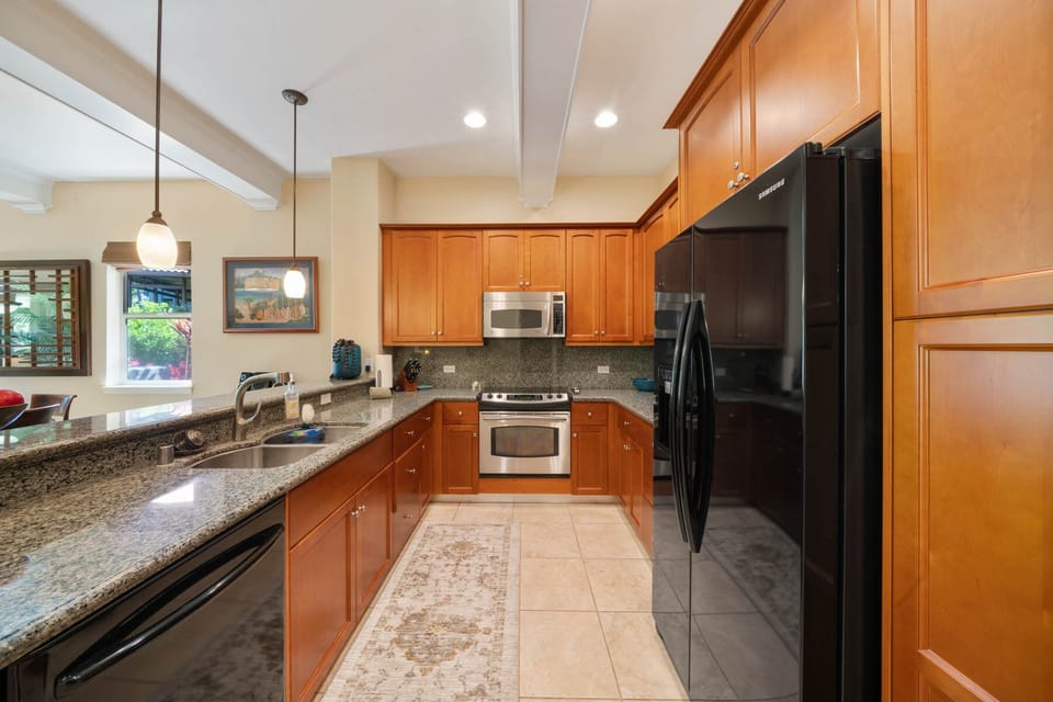 Kitchen: refrigerator~ stove/oven~ other appliances 