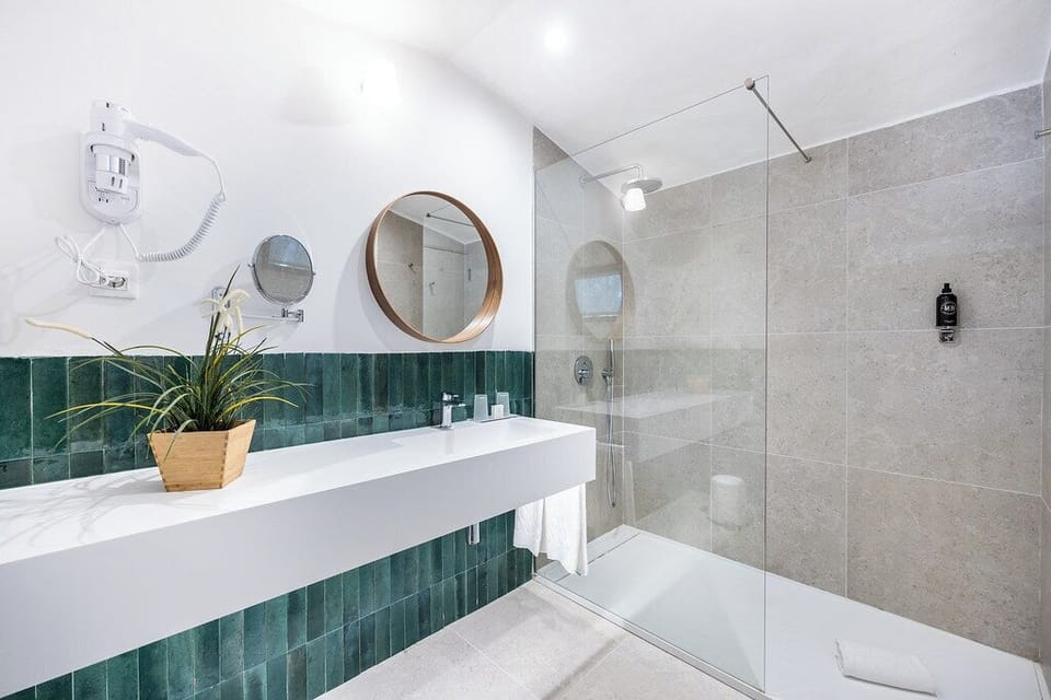 Hair dryer, bathrobes, slippers, bidet