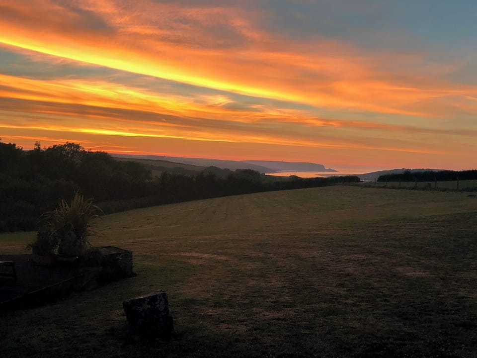 Beautiful sunsets can be enjoyed from the property | The Linhay, St Issey, Wadebridge