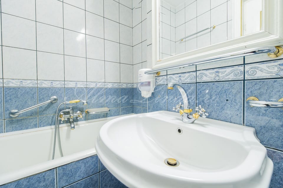 Shower, free toiletries, hair dryer, slippers