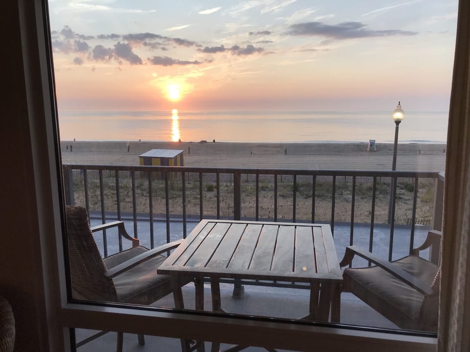 Sunrise from the balcony