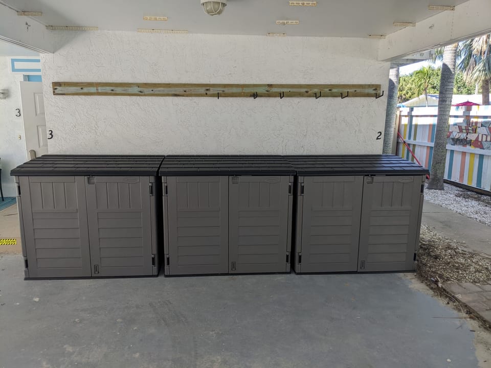 Beach item storage!