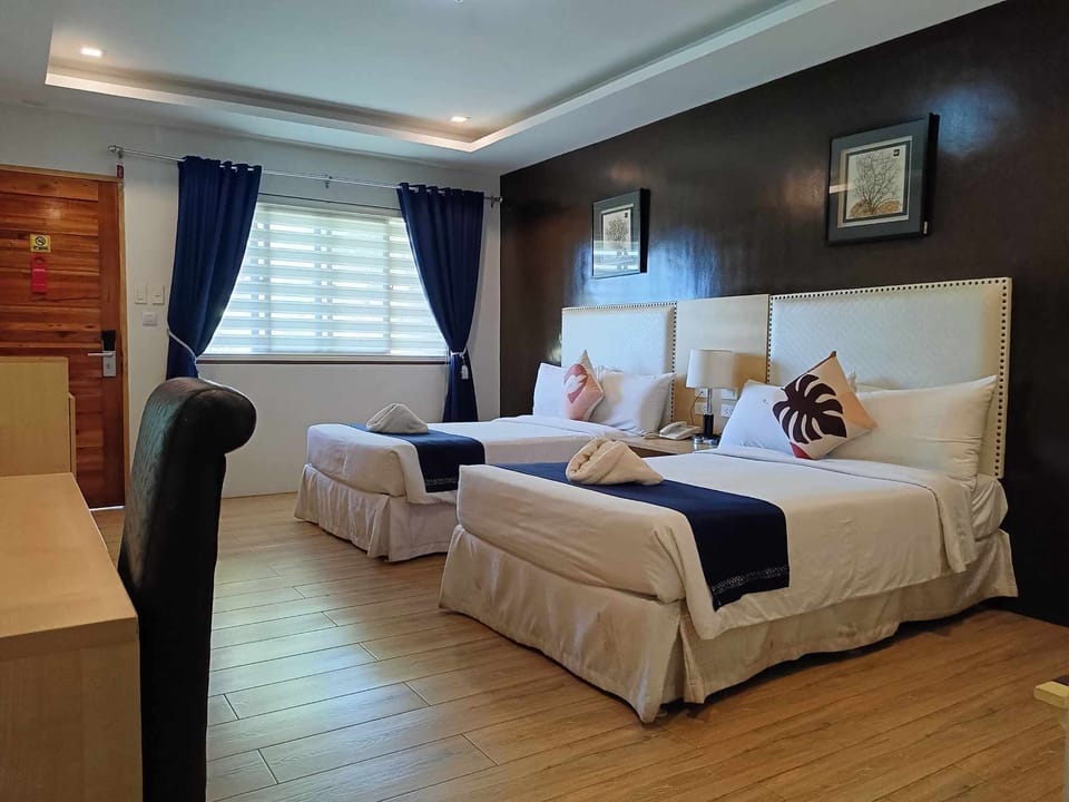Deluxe Double or Twin Room, 2 Double Beds | Blackout drapes, soundproofing, iron/ironing board (on request)