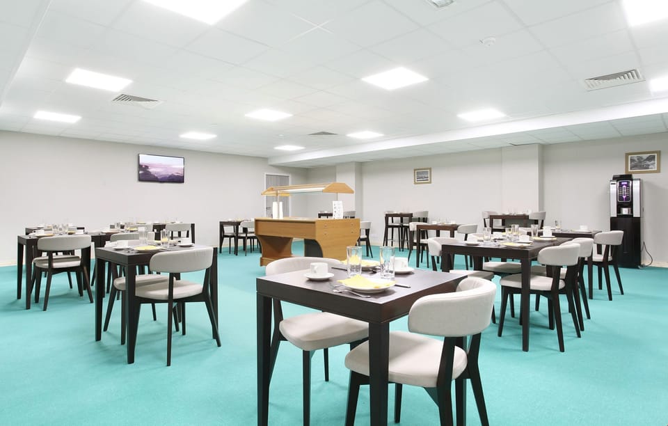 Grab breakfast on-site for an additional fee.