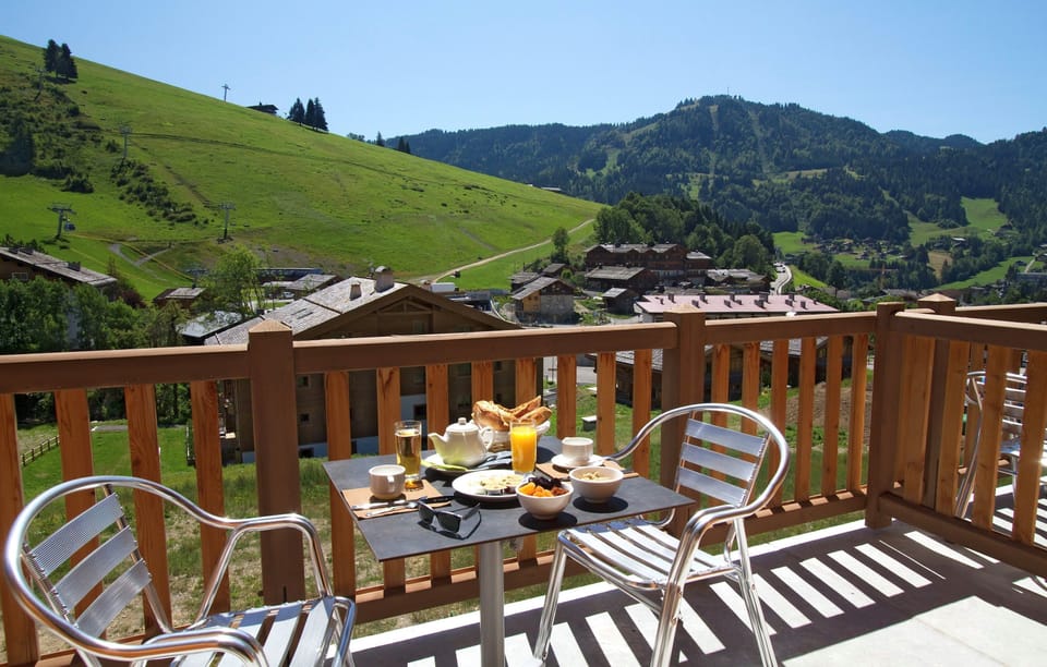 Views from the balcony will vary.