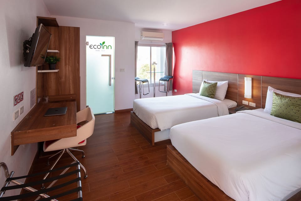 Deluxe, 2 Twin Beds, Non Smoking, City View | In-room safe, desk, laptop workspace, free WiFi