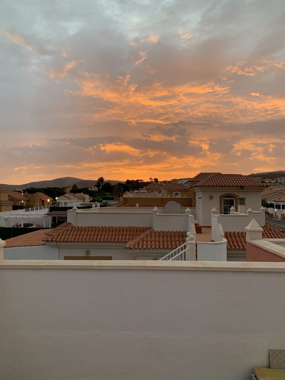 Sunset from the terrace