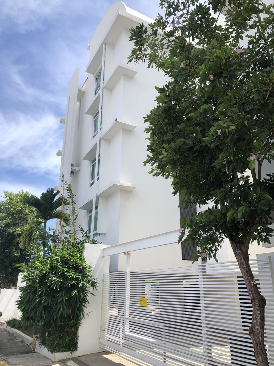 Modern Building outside street view