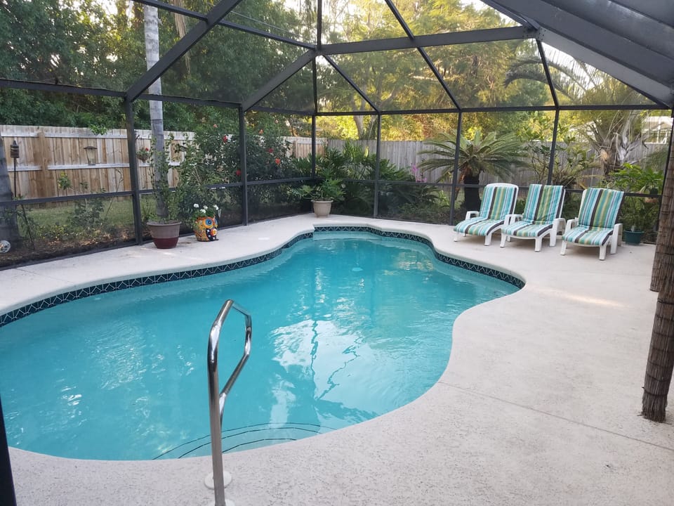 This home is backed up to the woods with a 6 foot privacy fence around it.
