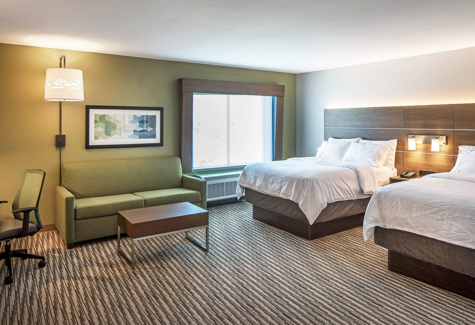 Suite, 2 Queen Beds | In-room safe, blackout drapes, soundproofing, iron/ironing board