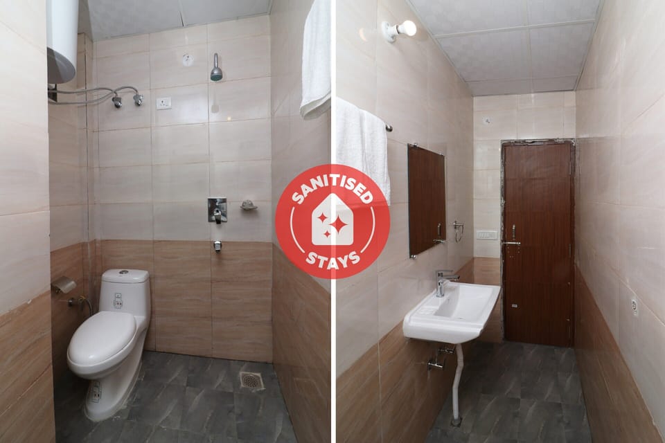 Shower, free toiletries, towels
