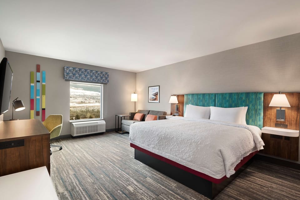 In-room safe, desk, laptop workspace, iron/ironing board